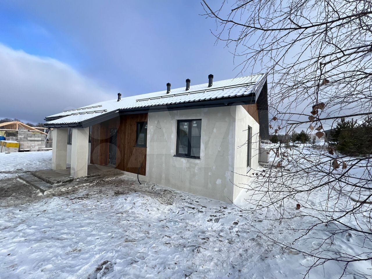Коттедж 107 м² на участке 10 сот.
