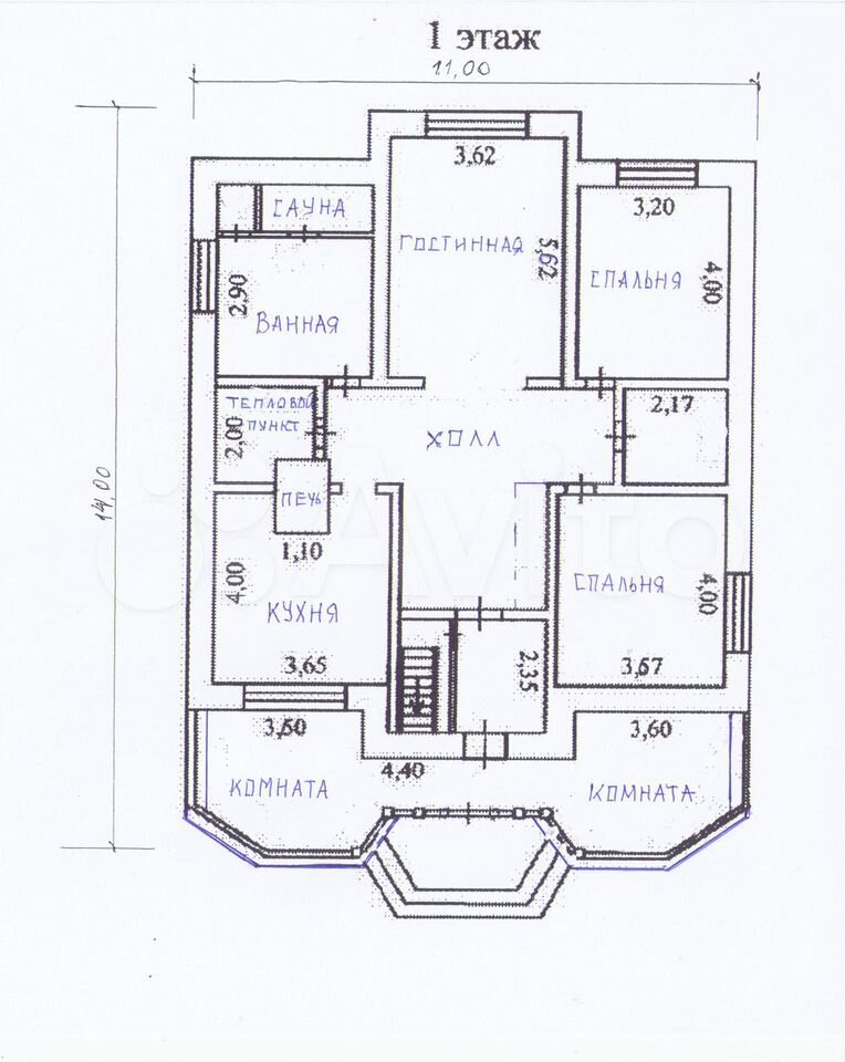 Коттедж 140 м² на участке 12,9 сот.