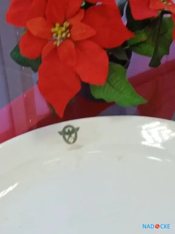 Антикварное фаянсовое блюдо из Германии